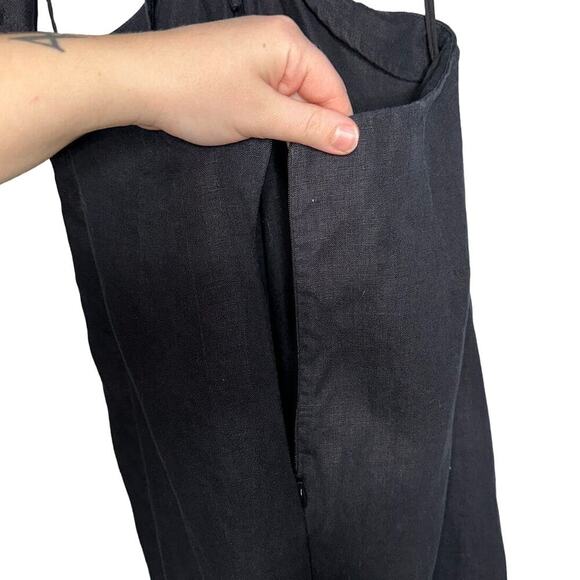 Mara Hoffman Celia Cut-Out Hemp Maxi Dress Black Size 8 - Picture 9 of 10